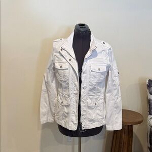 Kensie White Jean Jacket
